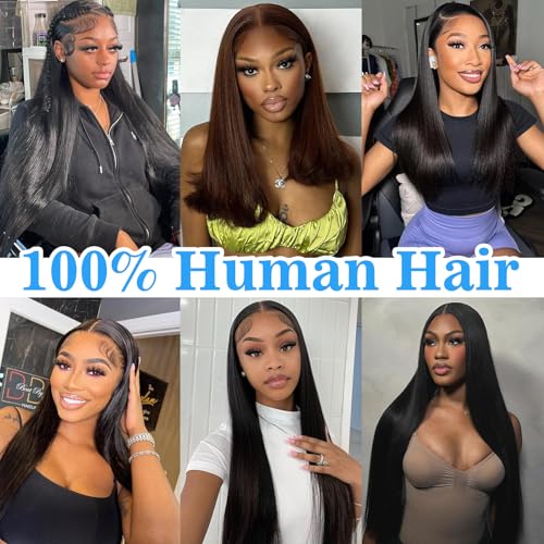 Brazilian Straight Human Hair Bundles 14x14x14 Inch - Unprocessed Virgin Hair