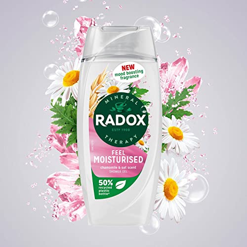 Radox Mineral Therapy Feel Moisturised Shower Gel with Chamomile & Oat Scent- 225ml (Pack of 3)