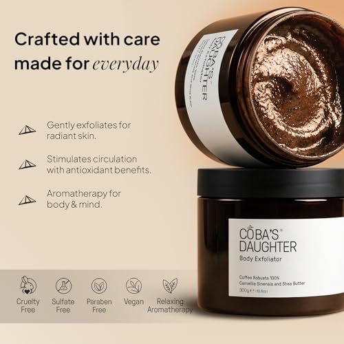 COBA'S DAUGHTER Coffee Scrub Refill 20 oz for Cellulite & Stretch Marks - Sensitive Skin