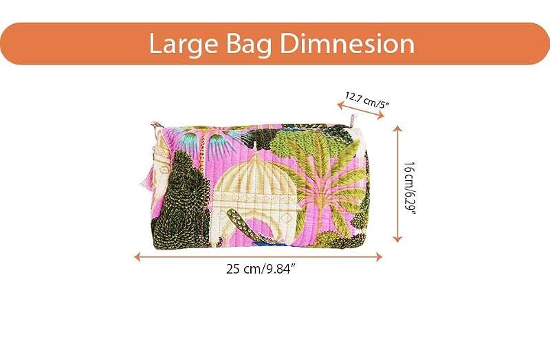 Multicolor Cosmetic Bags Set - 3 Piece Makeup Organizer with Zipper Closure, Travel Storage