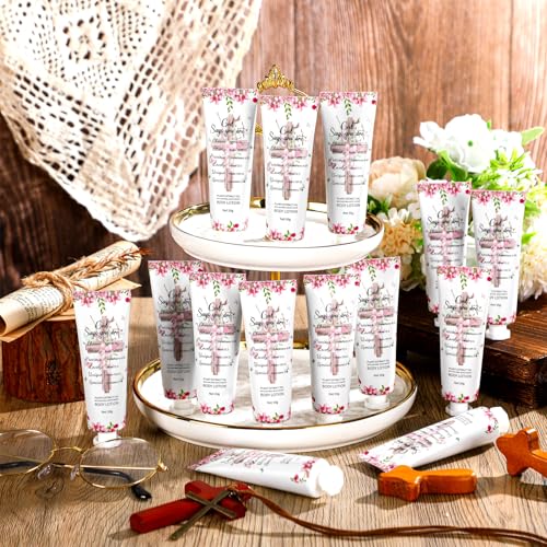 Christian Body Lotion Gift Set 48 Pcs Bible Verse Church Gift - Cherry Blossom Scent