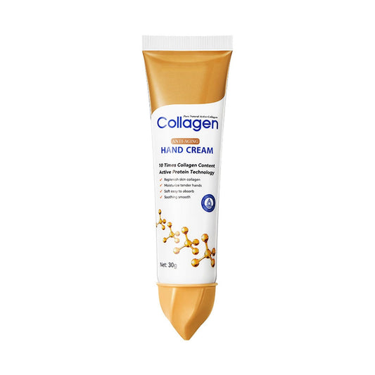 Collagen Hand Cream - 10 Times Collagen Content, Replenishes Skin Collagen, Moisturizes Hands, Reduce Fine Lines - 1.06 Oz (1)