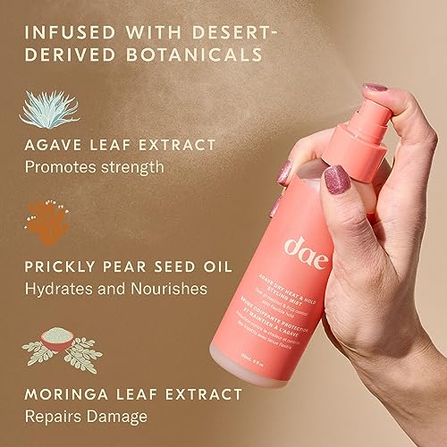 DAE Agave Dry Heat Protection Spray 5 Oz - Frizz Control & Light Hold