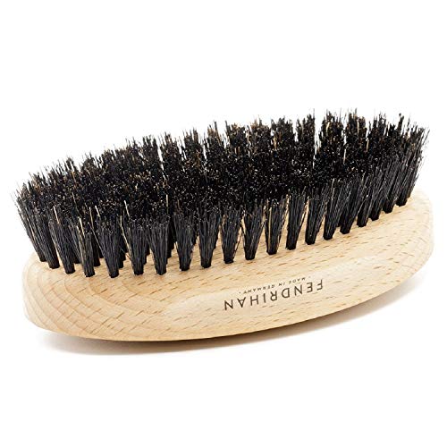 Fendrihan Genuine Boar Bristle Hair Brush with Beech Wood Handle Medium-Soft