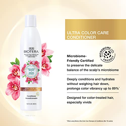 Biotera Ultra Color Care Shampoo & Conditioner Set 15.2 Fl Oz for Vivid Color-Treated Hair