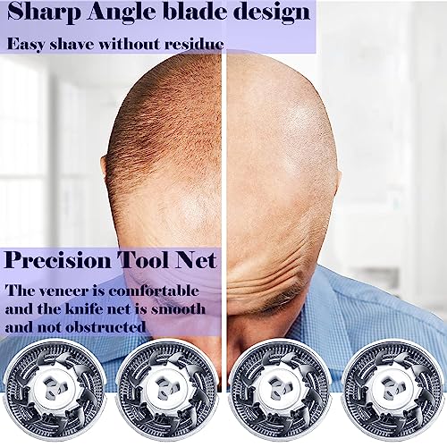 Shaver Replacement Blades Compatible with Skull Shaver Pitbull Gold Shaver£¬Men's Electric Shaver Replacement Heads,Replacement Heads for Electric Shaver£¬4Count