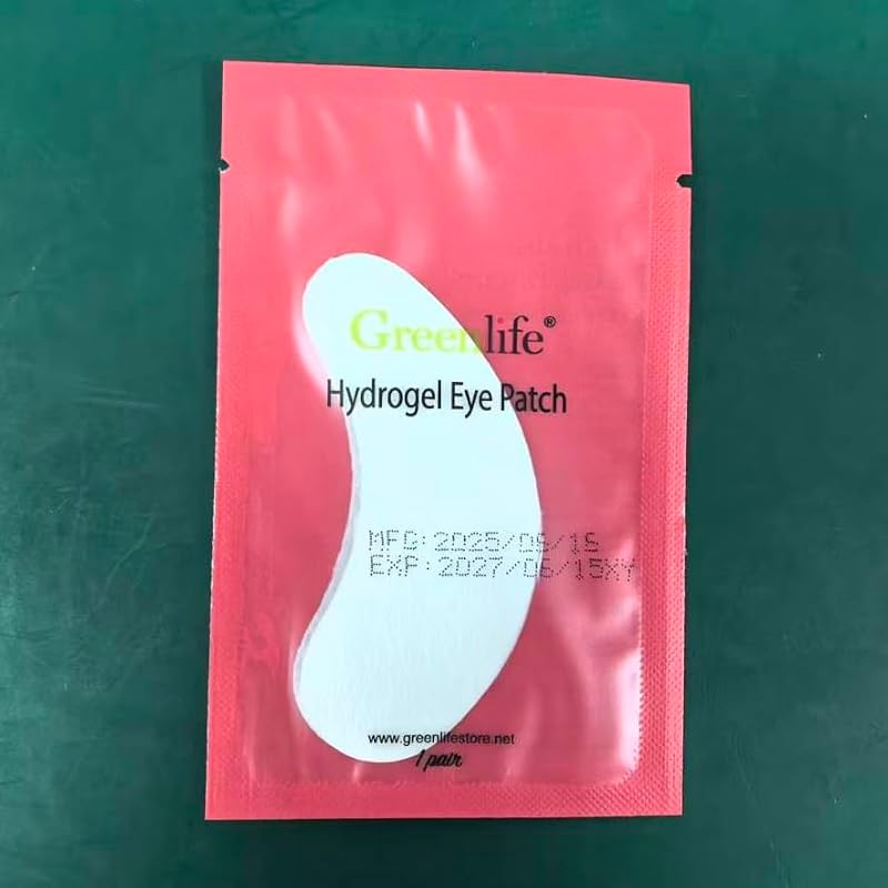 200 Pairs GreenLife Natural Eyelash Extension Under Eye Gel Pads Pack of 200