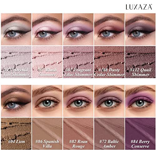 Mauve Eyeshadow Stick Set - Shimmer & Neutral Brown Metallic Cream Makeup, Waterproof, Smudge-Proof, 10PCS with Brush