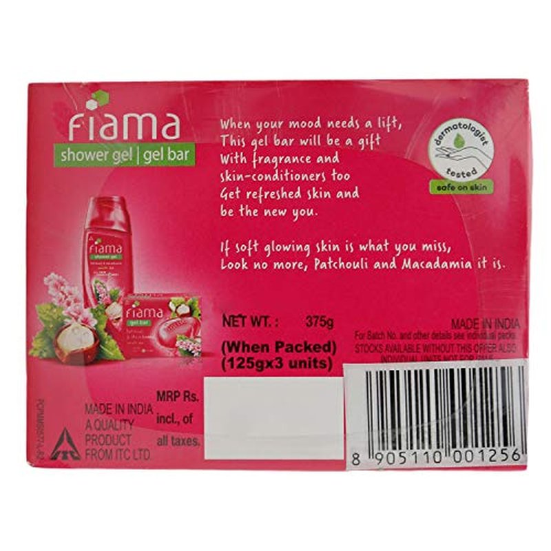 Fiama Di Wills La Fantasia Bathing Bar, 125g (Pack of 3)