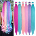 26 Inch Colorful Braiding Hair Extensions - Pre Stretched Rainbow Braid Hair Set - Variation of THIS listing
