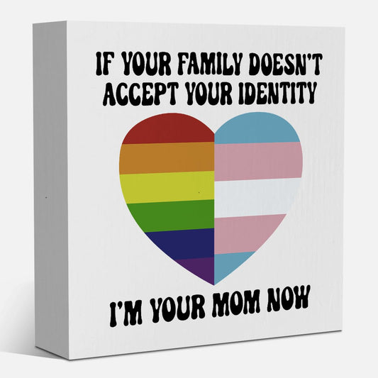 Gay Pride Party Decorations Gay Pride Gifts for Women Lesbian LGBT LGBTQ Coming Out Gifts Idea Rainbow Decor for Prides Month 5 x 5 inches