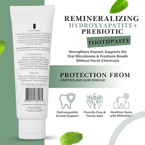 Hydroxyapatite Fluoride-Free Toothpaste with PROtektin (Mint) 4 oz