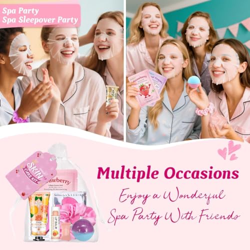 Spa Party Supplies Kit for Girls - 80 Pieces Sleepover & Birthday Set