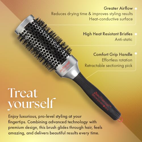 Olivia Garden ProThermal Anti-Static Round Hair Brush 4-Piece Kit - Not Electrical