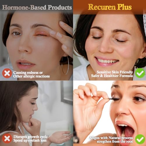 Rose Gold Vegan Eyelash Growth Serum for Longer Thicker Lashes - 0.1 Fl Oz