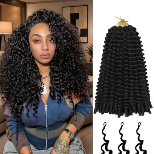 18 Inch Burmese Curly Crochet Hair - Natural Look, Pre-Looped, Full Head Set