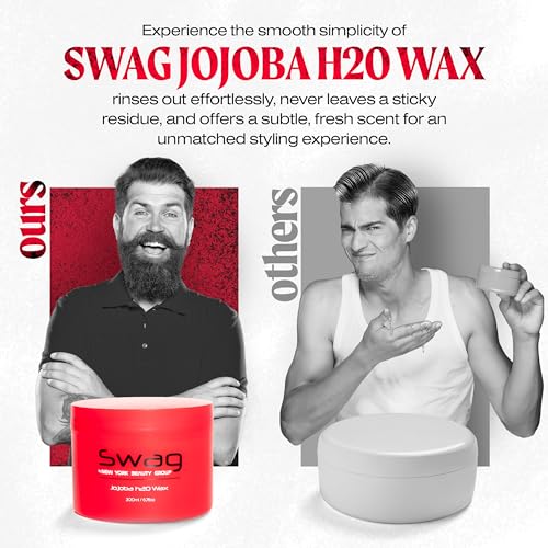 Men's Jojoba H2O Wax - Non-Sticky Hair Styling Gel 6.76 oz - Variation of THIS listing