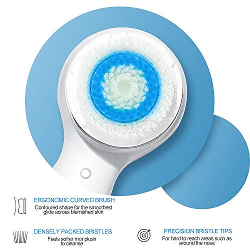 Facial Cleansing Brush Head Replacements Compatible with Clarisonic Mia 1, Mia 2, Mia Fit, Alpha Fit, Smart Profile Uplift, Deep Pore Face Brush Head Replacement Cleaning Tool(Mutil Color)