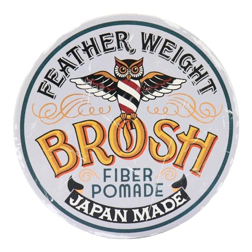 Brosh Feather Weight Fiber Pomade - Flexible Hold for Men, 4 Oz