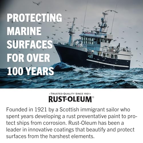 Marine Antifouling Paint for Boat Bottoms - Flat Black, 110 sq ft Cover, Copper Release