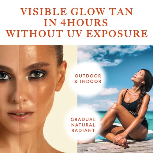 Carotene Tanning Gel ? Self Tanner for Indoor Tanning & Outdoor Tanning Gel ? Natura Looking Bronze Glow 100g / 3.53 fl oz