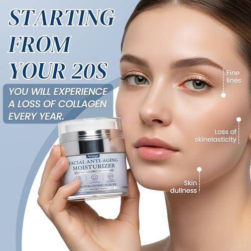 Aunpoos Retinol Collagen Face Cream for Anti-Aging, Tightening & Hydration 2 Pack 1.7 fl oz