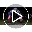 Large Halloween Inflatable Archway with LED Lights - Day of the Dead Sugar Skull & Skeleton Decor