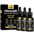 Beaueli 5% Minoxidil Hair & Beard Growth Serum - 1oz Pack of 3 for Men & Women