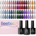 Beetles Gel Nail Polish Set 36 Colors with Top & Base Coats - Neutral Elegance Variation