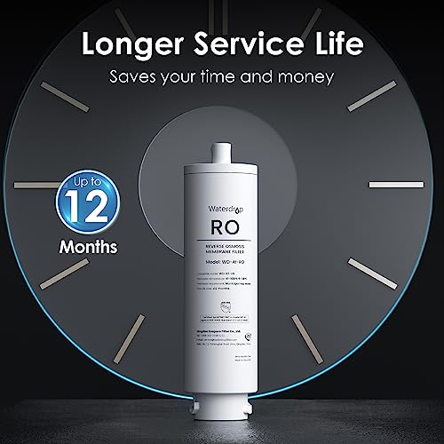 Waterdrop A1 Reverse Osmosis Water Filter Replacement - 12-Month Lifespan