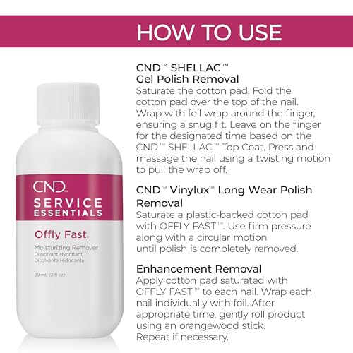 CND Shellac OFFLY FAST Moisturizing Nail Remover (Packaging May Vary)