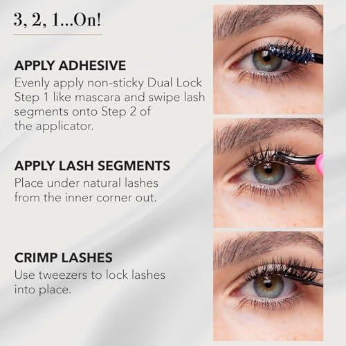 Pro Lash SoftWear Mini Lash Cluster Kit Volume Shorties No. 06 Black - Reusable Eyelash Extensions