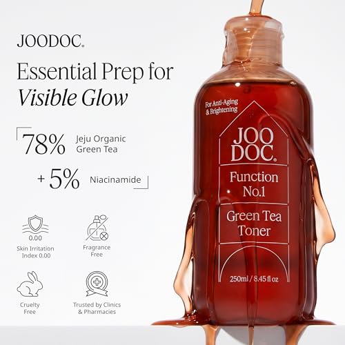 Green Tea Toner 250ml - Organic Jeju Green Tea & Niacinamide for Sensitive Skin