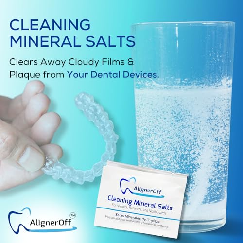 Aligner Cleaning Crystals for Invisalign & Retainers - 50 Packets Safe Dental Hygiene