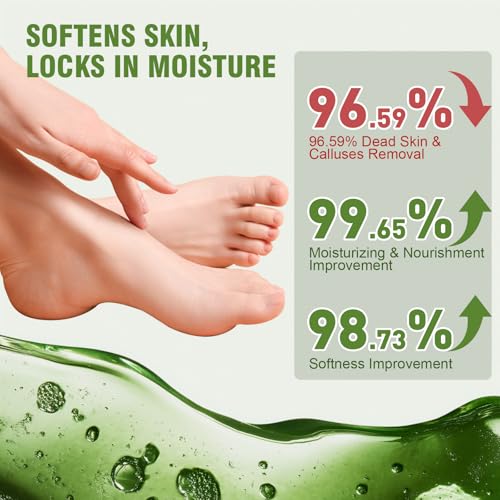 TEAWOO Moisturizing Foot Masks with Shea Butter & Jojoba Oil - 36 Pairs