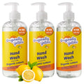 Lemon Hand Soap Infused with Organic Lemon Extract - 16 Fl Oz, 3-Pack