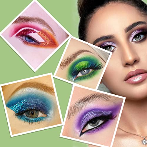 MYUANGO Color Board Eyeshadow Palette - Colorful Rainbow Bright Eyeshadow Palette, Natural Powder Eye Shadow Palette Makeup - Waterproof, Blendable, Long-Lasting - Cruelty-Free