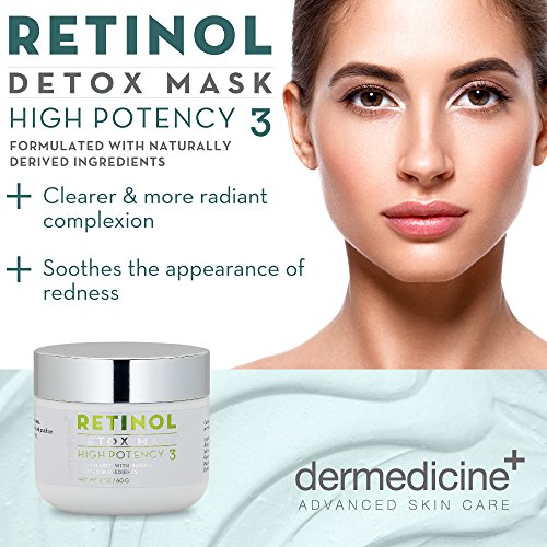 Retinol Face Mask, Clarifying and Soothing, Rinse Off, Oil Control