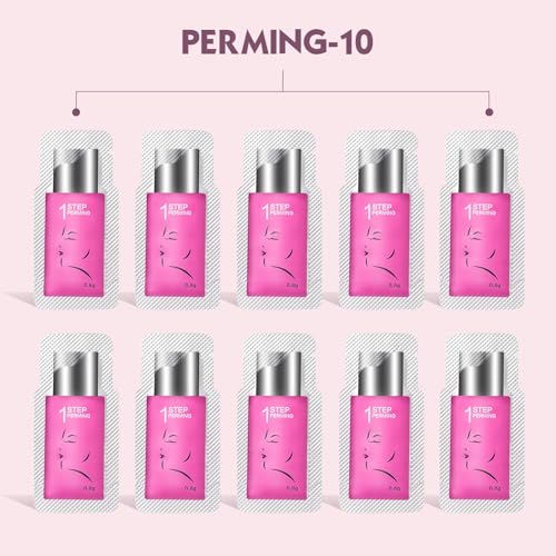 PERMANIA Lash Lift Kit,Separate Steps Products for Salon or at Home, Steps 10 Sachets of 0.8g/0.03oz Each Prep (STEP#1)