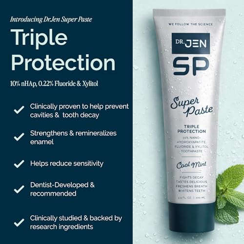 Nano Hydroxyapatite Toothpaste with Fluoride & Cool Mint - Vegan Oral Care