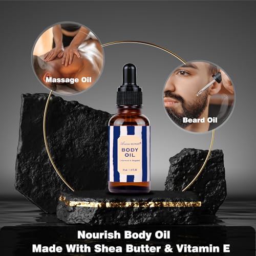 Cedar & Bergamot Spa Gift Set for Men - Self Care & Care Package