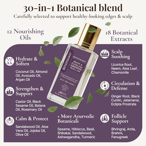 Revatology Brow & Hairline Growth Serum with Botanical Oils & Extracts