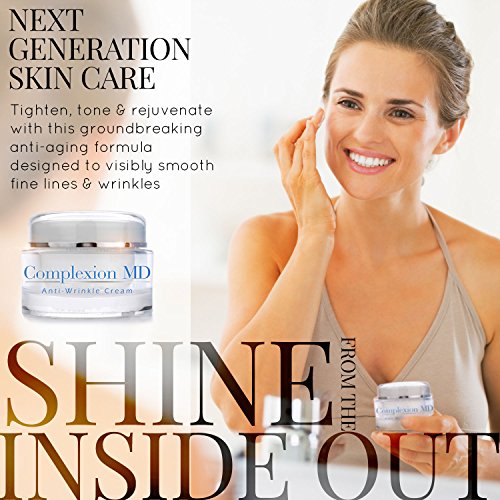 Anti-Aging Face Cream with Peptides and Hyaluronic Acid - Rejuvenating Moisturizer for All Skin Types - 1 Ounce