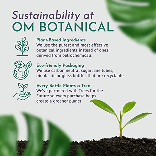 OM Botanical All-in-One Gentle Face Cleanser & Exfoliator - Hydrating Vegan Formula