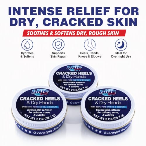 Blue Goo Cracked Heels & Dry Hands Skin Protectant 2 oz - Pack of 3