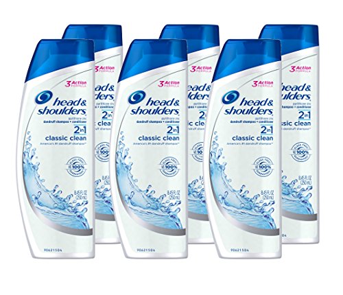 Head & Shoulders Classic Clean 2-in-1 Anti-Dandruff Shampoo & Conditioner Pack of 6