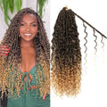 Goddess Boho Box Braids Crochet Hair - T27 / 14 Inch, 8 Packs for Black Women
