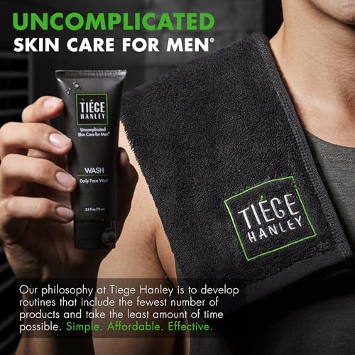 Tiege Hanley Anti Aging Face Serum for Men, Super Serum with Peptides, Retinyl Palmitate, and Sodium Hyaluronate to Firm Skin and Reduce Fine Lines, Men¡¯s Skin Care, 0.5 Fl Oz, 2 Pack