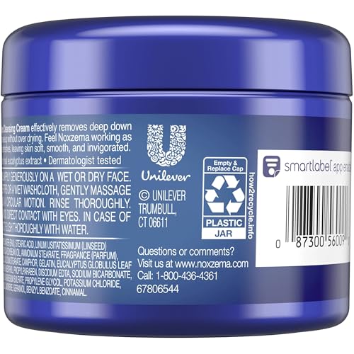Nox Deep Cleansing Cream 2oz - Refreshing Tingly Facial Cleanser for All Skin Types