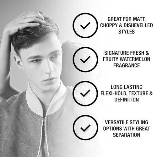 Men's Hair Clay with Matte Finish - Medium Hold, Choppy Style, 100ml